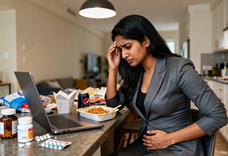 Lifestyle factors like processed food and stress contributing to gut inflammation